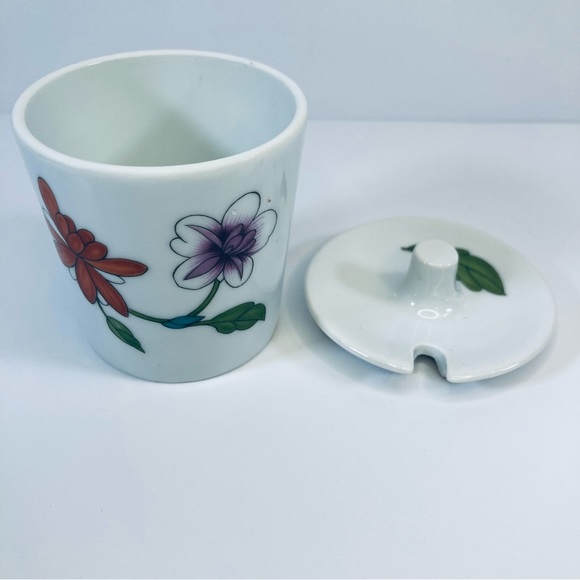 Vtg Royal Worcester Astley Porcelain Mustard Jam Jar & Lid 2 3/8” High No Spoon - Picture 3 of 6